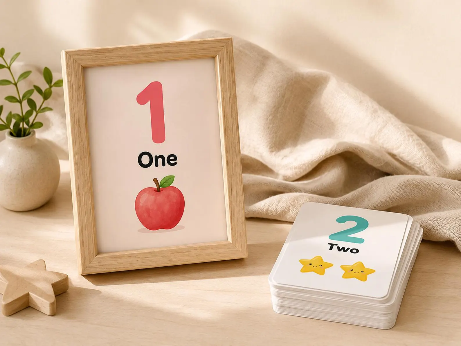 CuteLearner printable Numbers 1-20 Flash Cards Printable | Preschool Learning | Home Counting Activity | Toddler Math Flashcards | Kindergarten Printable | PDF — preview 4